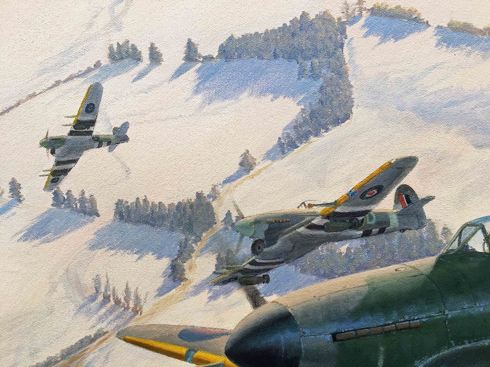 Hawker Typhoon painting