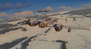 Me110 aviation painting