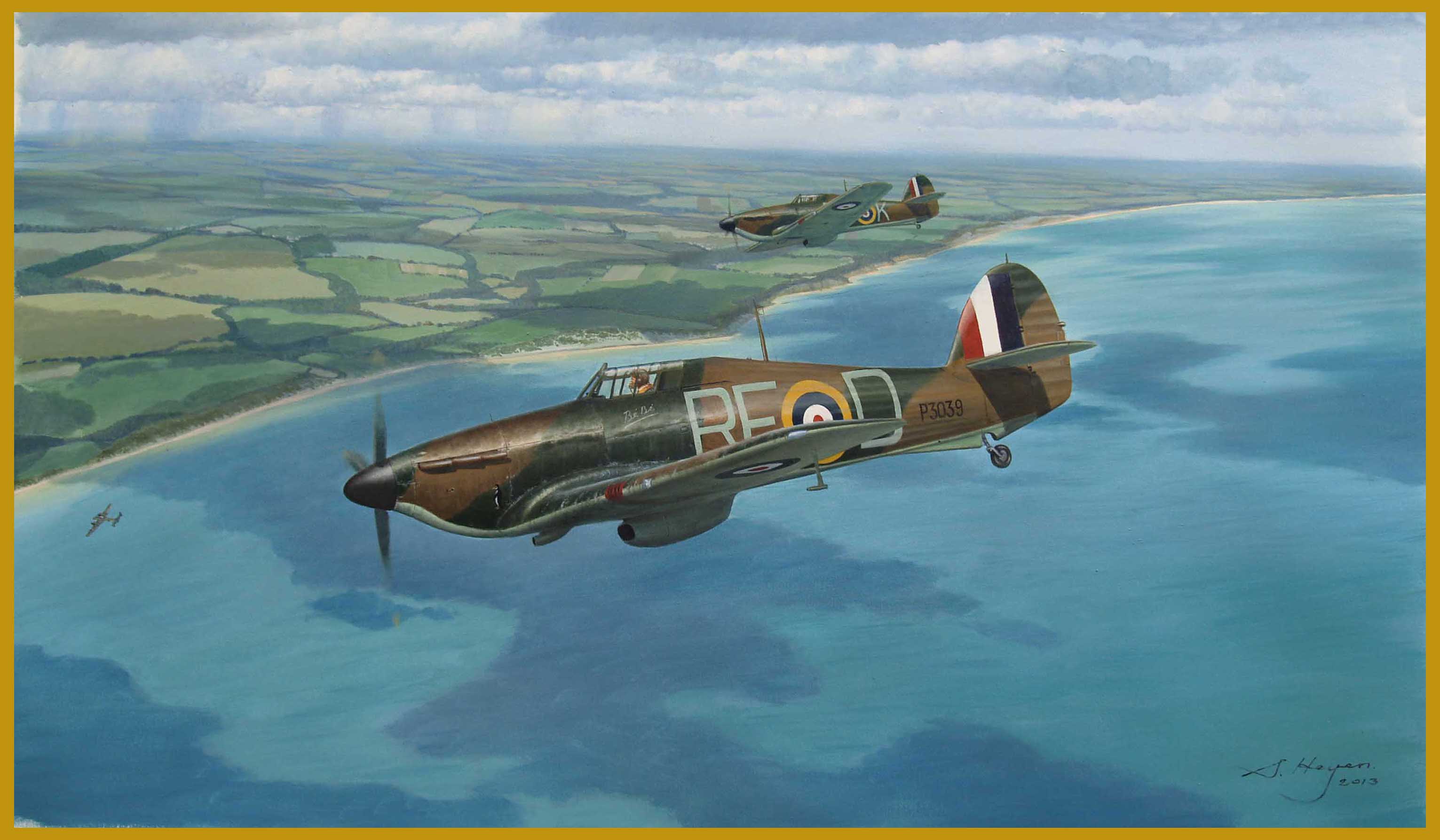 Hawker Hurricane painting