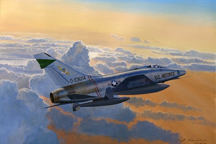 F-100 Super Sabre aviation art