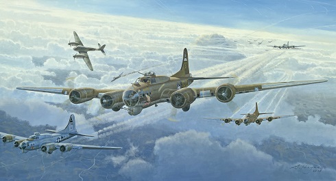 B-17 Queenie painting