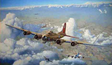 B-17 Nine O Nine print