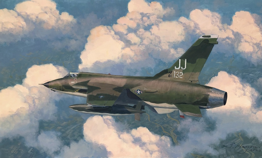 F-105 Aviation art by Steven Heyen
