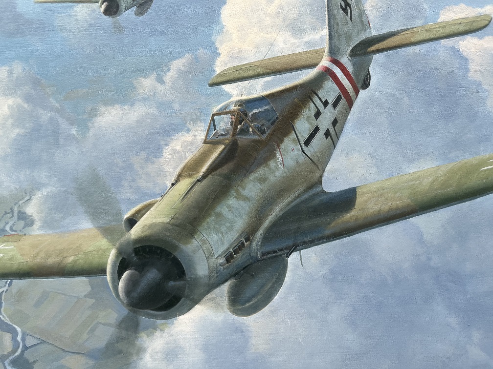 FW190D Barkhorn Aviation art by Steven Heyen