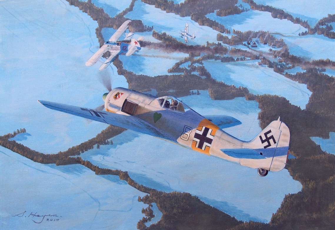 Fw190 aviation art