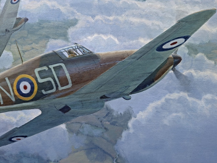 Hawker Hurricane airplane art