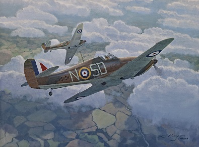 Hawker Hurricane painting