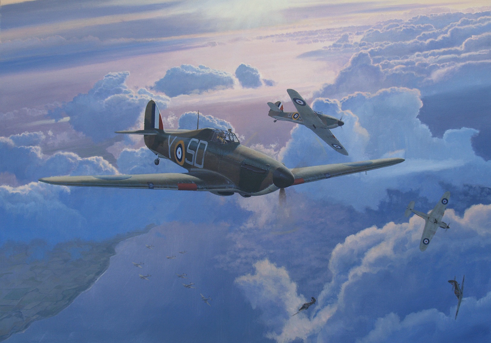 Hawker Hurricane painting