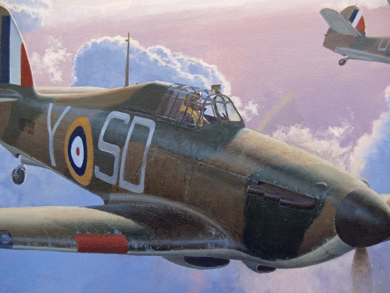 Hawker Hurricane airplanr art