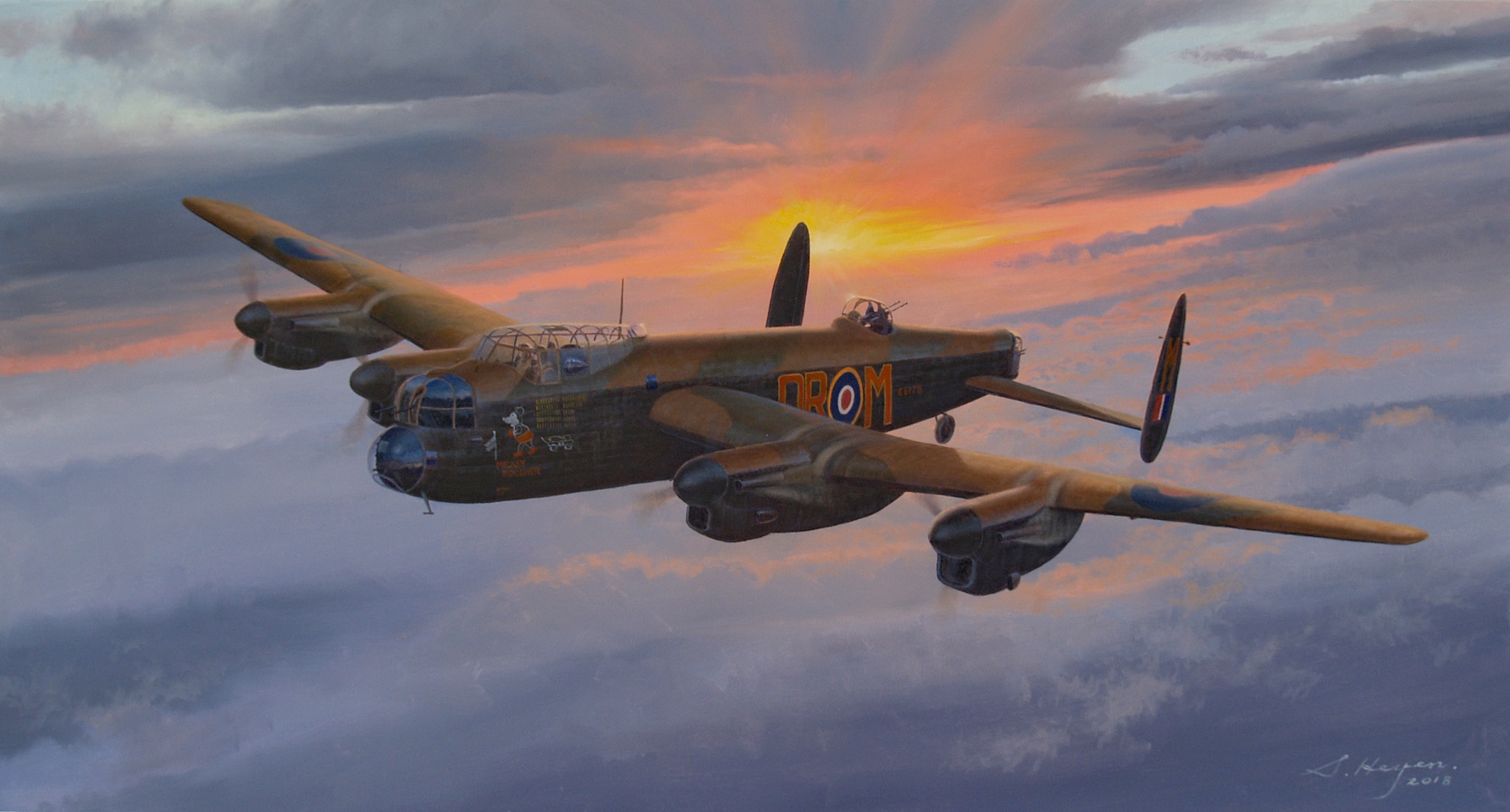 Lancaster Aviation art