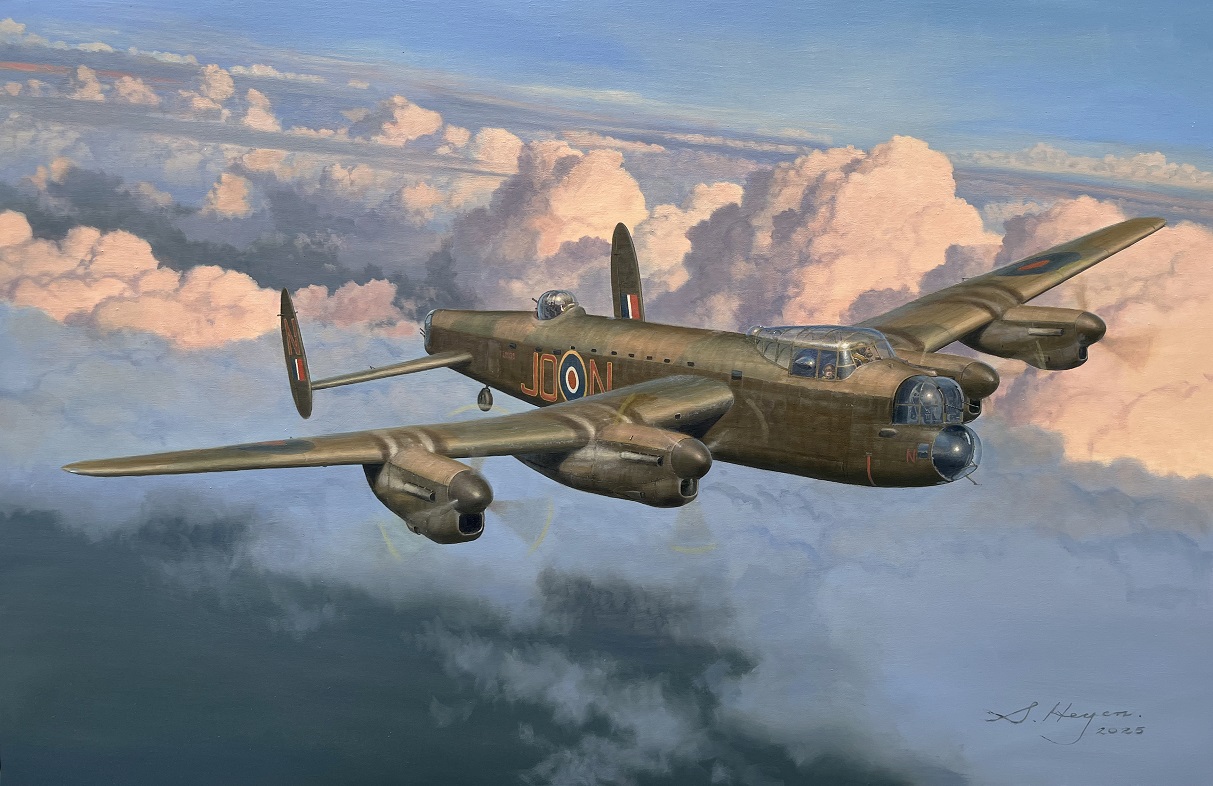 Lancaster JO-N 263 Squadron RAAF Aviation art