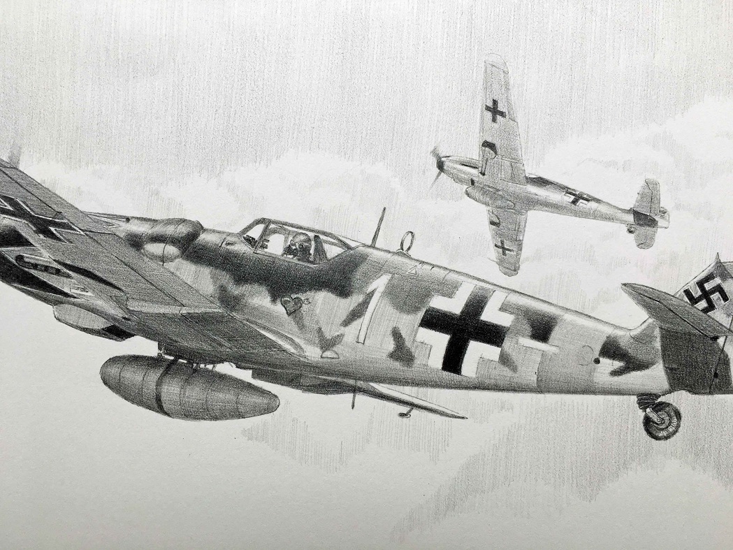 Hartmann Me109G drawing