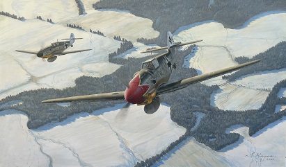 Me109G Graf Aviation art