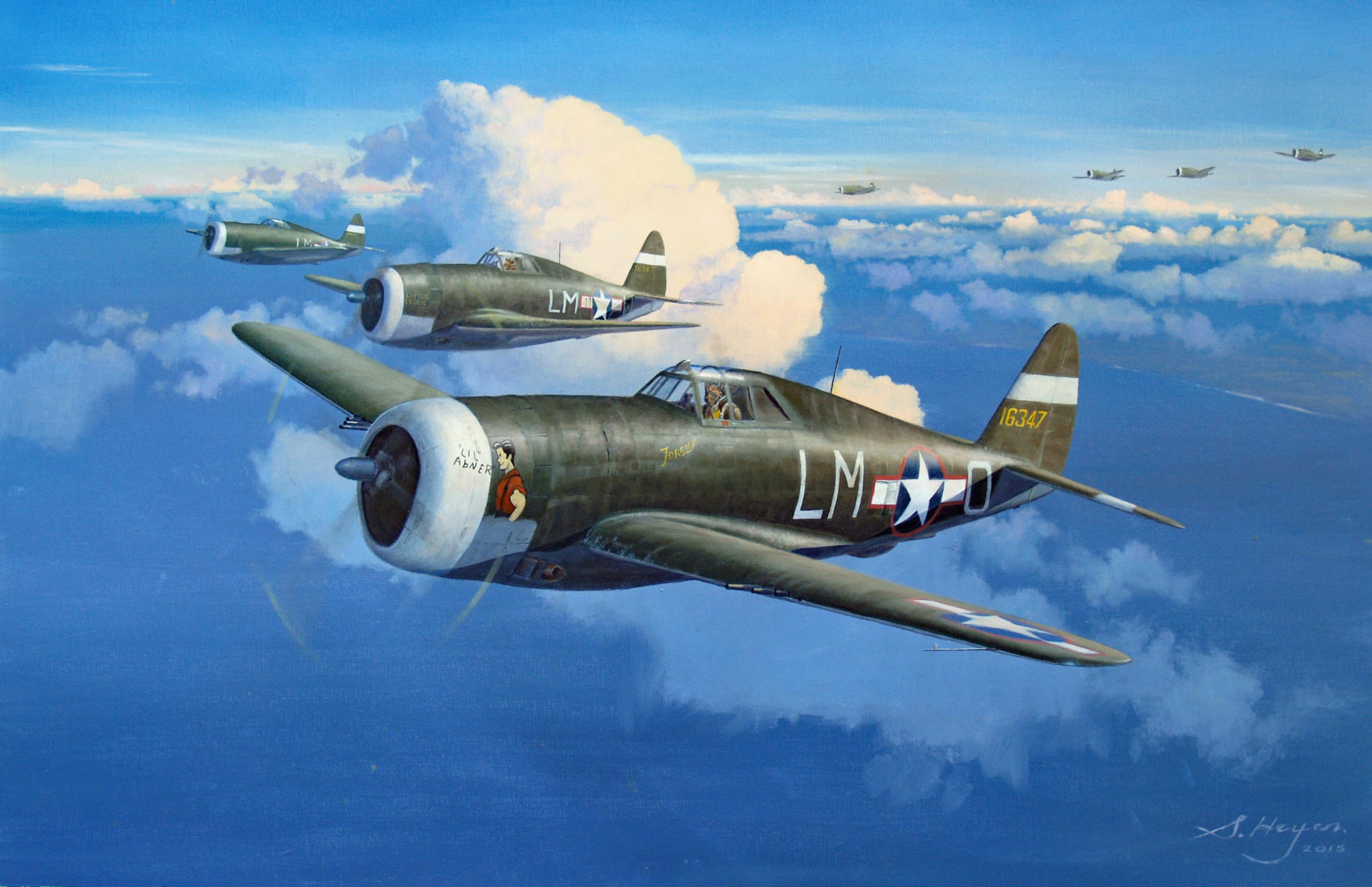 P-47 aviation art