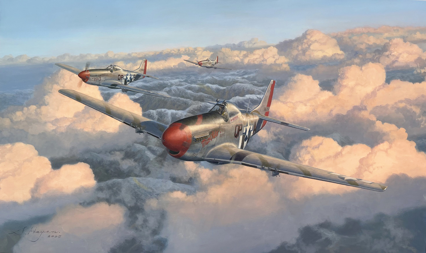 P-51D Claiborne Kinnard Aviation Art