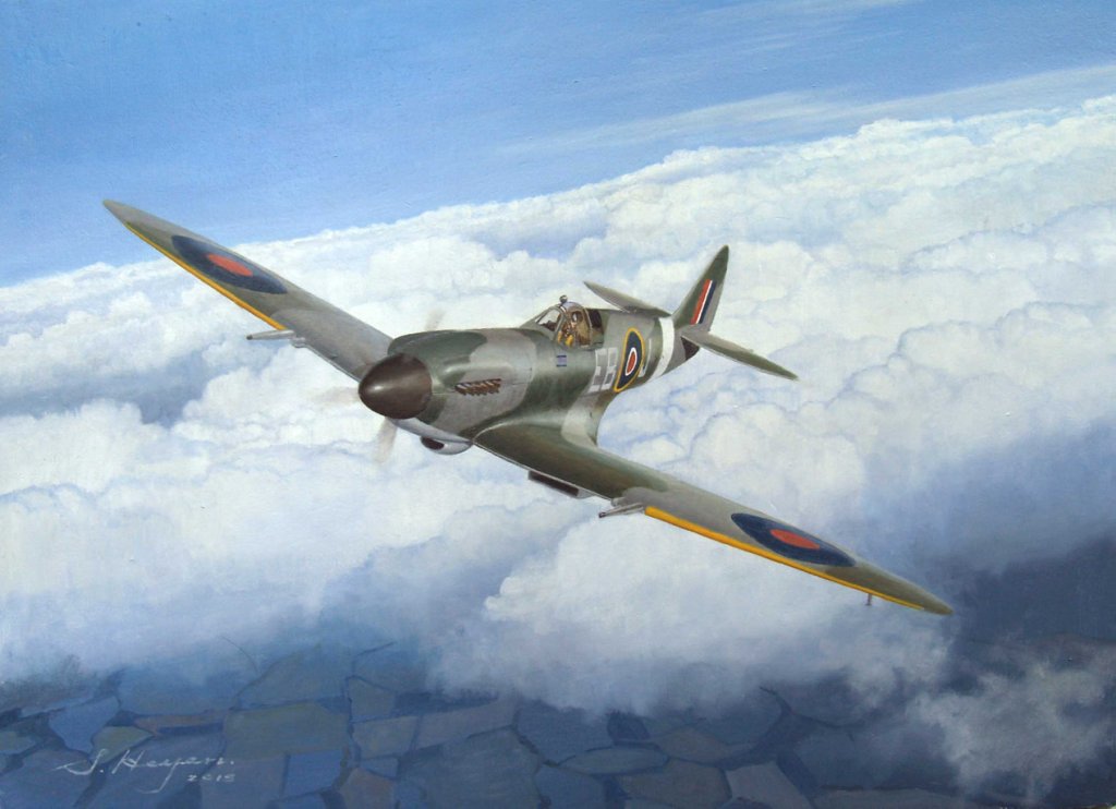 Spitfire XIV painting