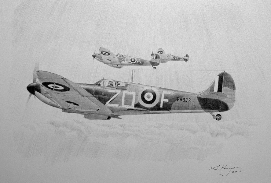 Spitfire Aviation Art