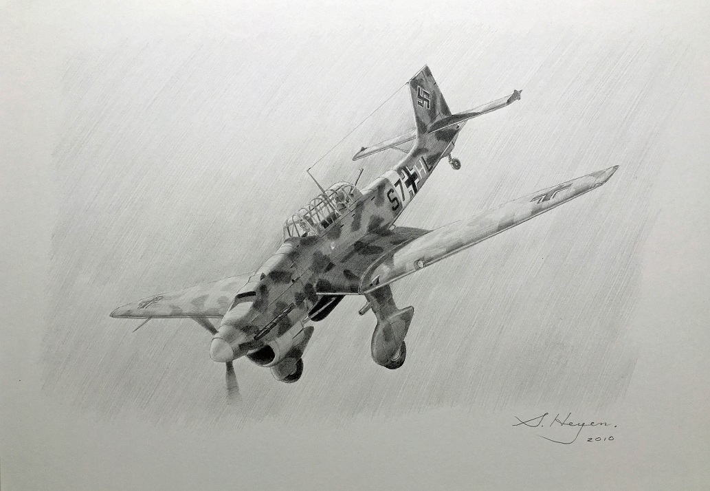 pencil aviation art