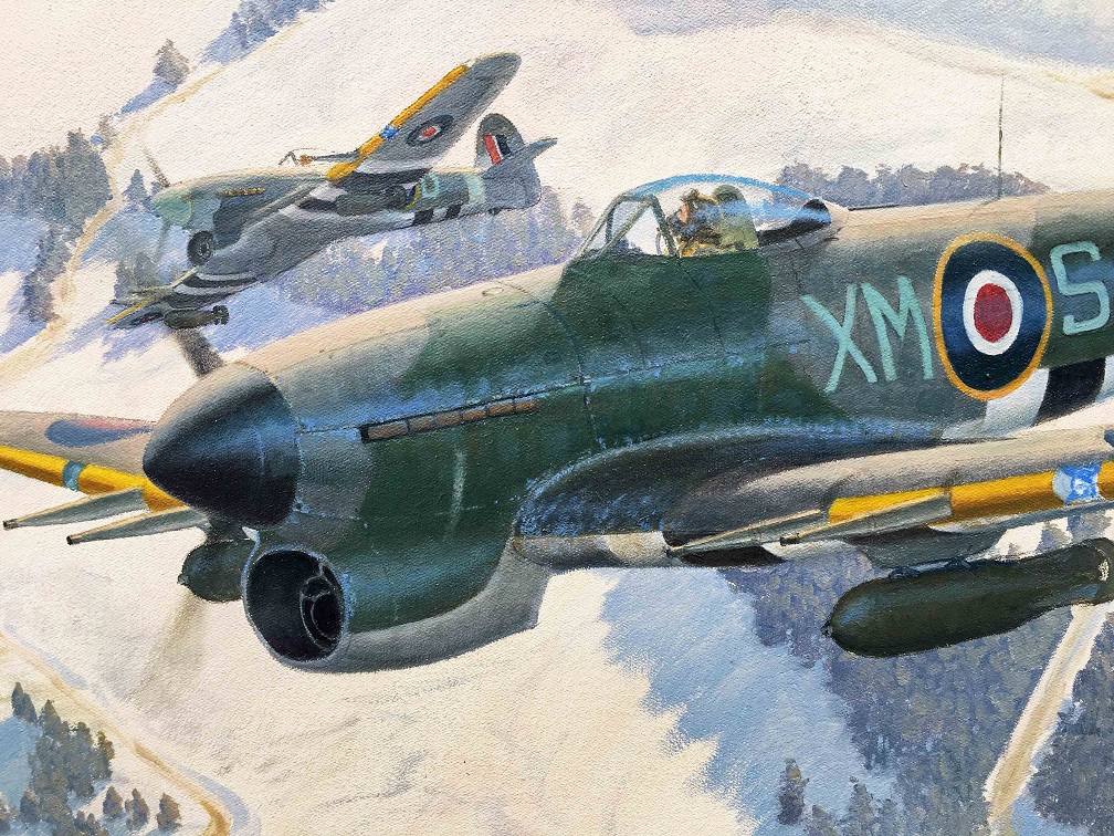 Hawker Typhoon aviation art