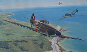 Hawker Hurricane aviation art