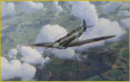 Spitfire VB painting