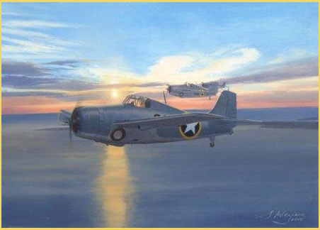 Grumman Wildcat aviation art