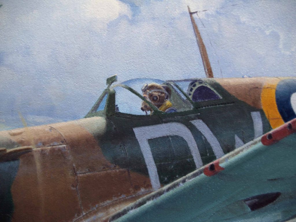Spitfire aeroplane art